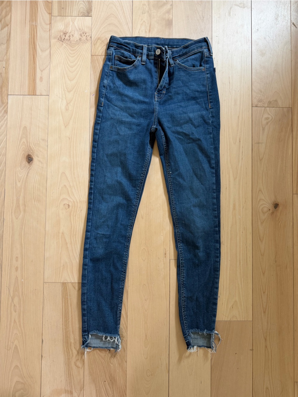 Top Shop Moto Skinny Blue Jeans